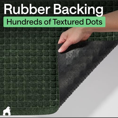 HydroABSORB Door Mat for Indoor Outdoor Use (Green / 29" X 17")