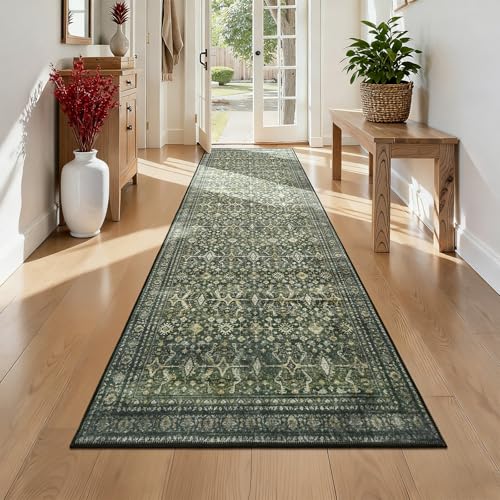2x6 Area Rugs for Hallways (Green / 2' X 6' (Rectangular))