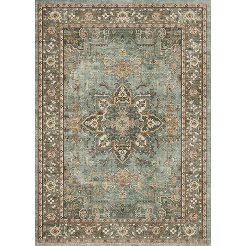 8x10 Green Area Rugs for Bedroom Living Room (Sunflower Green / 8' x 10' (Rectangular))