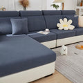 Sofa Covers Couch Covers for Sofa Pet Friendly Couch Cushion Covers Universal Sofa Covers Washable Stretch Slipcovers for Sectional Sofa (Texture Metal Gray / Back Cover M)