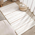 Boho 3x5 Area Rug Living Room Rugs Machine Washable Beige (Beige Brown / 3' X 5' (Rectangular))