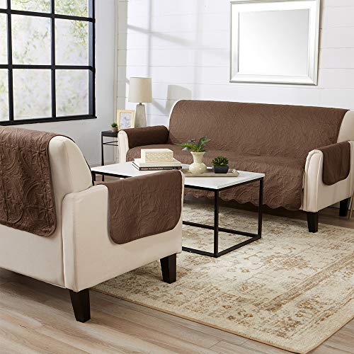 Reversible Sofa Cover (Sofa / Chocolate / Taupe)