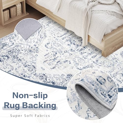 6x9 Area Rugs for Living Room (Blue / 6' X 9' (Rectangular))