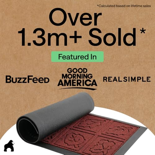 WeatherMAX Door Mat (Burgundy Leaves / 35" x 23")