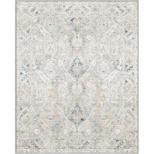 8x10 Area Rugs for Living Room (Warm Grey/Blue / 8' x 10' (Rectangular))