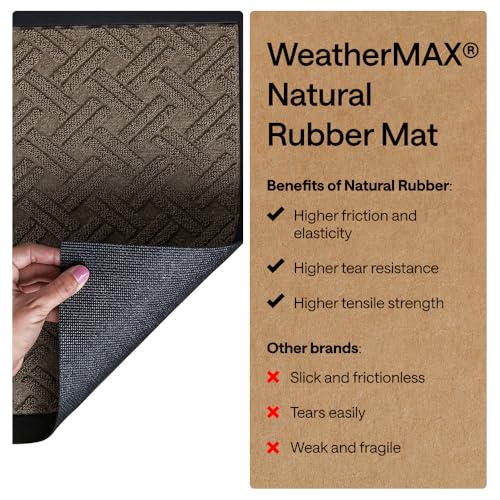 WeatherMAX Door Mat (Taupe Basket Weave / 35" x 23")