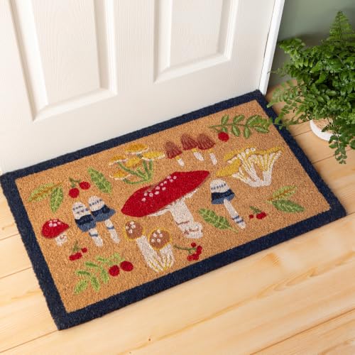 Field Mushrooms Coir Doormat (Field Mushrooms / 1'6" x 2'6" (Rectangular))