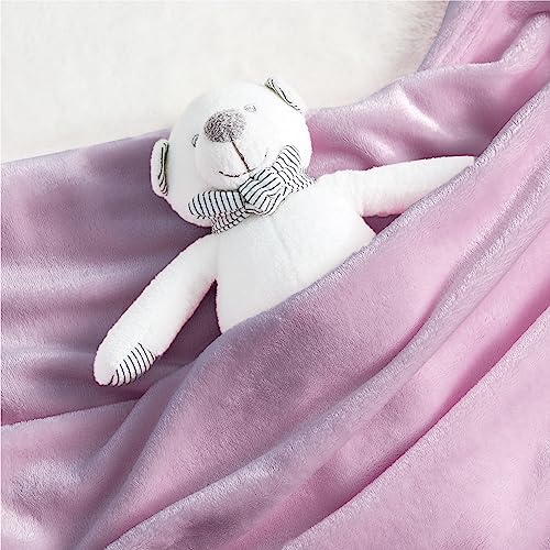 GentleSoft Bedding Fleece Blanket for Girls and Boys (Light Purple / Kids (43" x 55"))