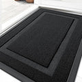 Front Door Mat Outside 29.5x17 (Jet Black / 29.5" x 17")