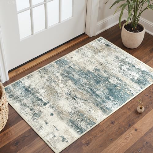 2x3 Area Rugs for Entryway (Navy Beige / 2' x 3' (Rectangular))