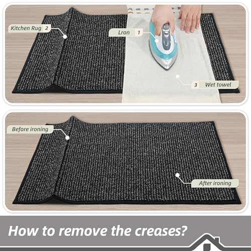 Kitchen Runner Rugs 20"x48" (Black / 20" X 48" (Rectangular))