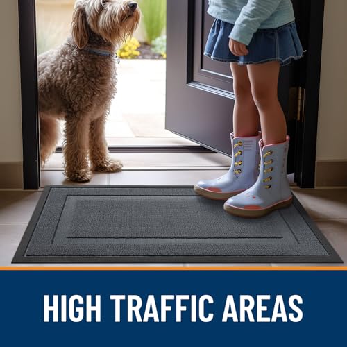 Front Door Mat Outside 71x23 (Charcoal Gray / 71" x 23")