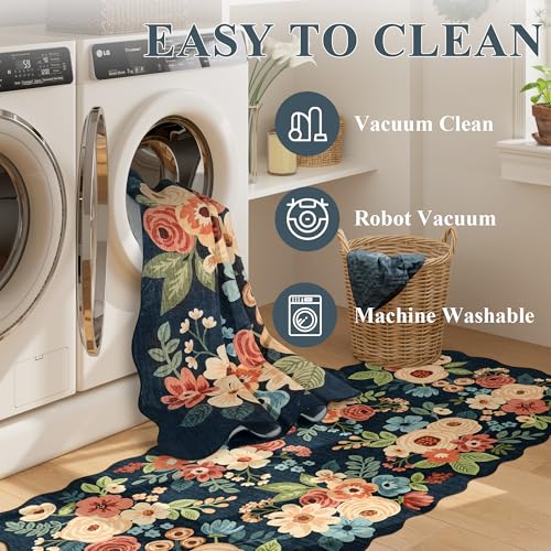5x7 Area Rugs for Bedroom (Navy Blue (Big) / 5' x 7' (Rectangular))