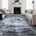 9x12 Area Rug Living Room (Black / 9' x 12' (Rectangular))