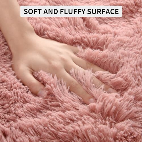 6x9 Blush Pink Area Rugs for Living Room Girls Bedroom (Blush / 6' X 9' (Rectangular))