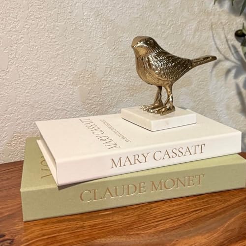 Premium Linen Faux Book Box Set of 2 (Beige-Green)