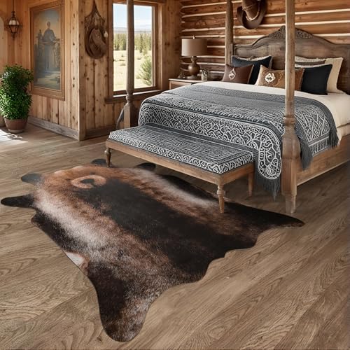 Premium Bear Print Rug (6'3" x 7' (Irregular) / Classic Bear)