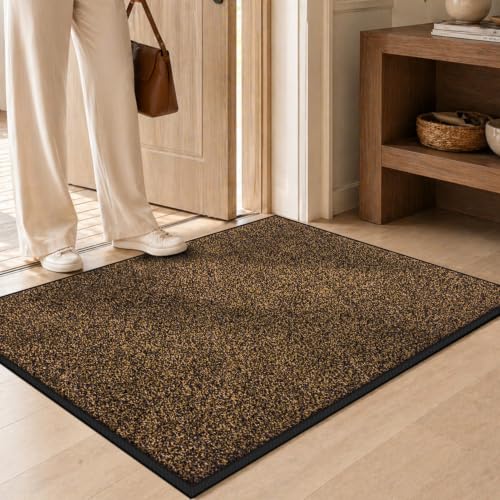Super Absorbent Front Door Mat (Brown / 3' x 5' (Rectangular))