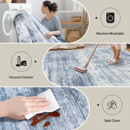 9x12 Area Rugs for Living Room (Blue/White / 9' x 12' (Rectangular))
