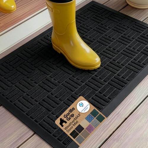 WeatherMAX Door Mat (Black Maze / 35" x 23")