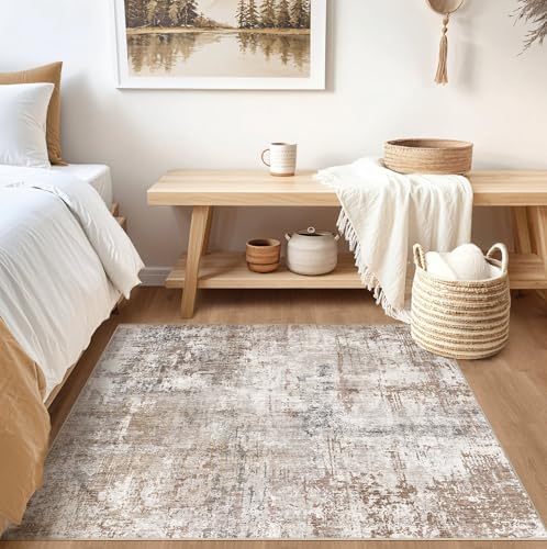 Square Area Rugs (Brown/Grey/Red / 5' x 5' (Square))
