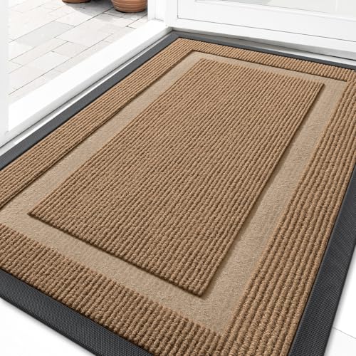 Front Door Mat Outside 33x21 (Light Brown / 33" x 21")