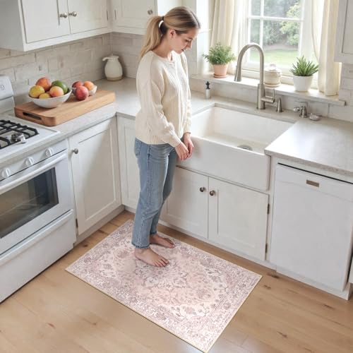 Washable Area Rug (Pink / 2' x 3' (Rectangular))