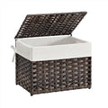 Woven Storage Basket with Lid (35 L / Brown)