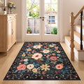 4x5 Area Rug for Entryway (Black / 4' x 5' (Rectangular))