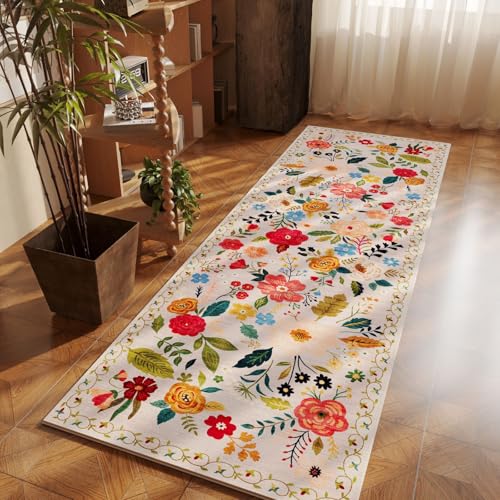 Runner Rug 2x5 Washable (Beige / 2' x 5' (Rectangular))