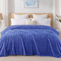 3D Fleece Queen Size Blanket for Bed (Cobalt Blue / Queen ( 90x90 IN ))