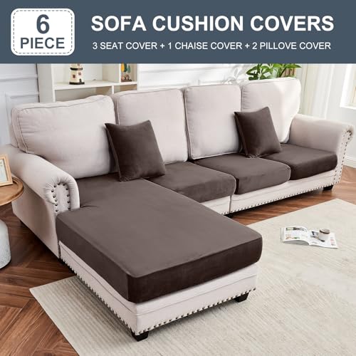 Couch Cover 4 (Coffee / 3 Seater + Chaise)