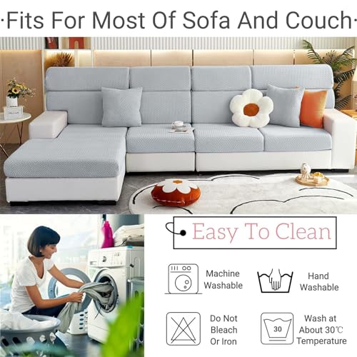 Soothing Home Sofa Covers (Grey / Pillow Cover)