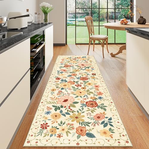 2x6 Hallway Runner Rug (Beige Yellow / 2' x 6' (Rectangular))