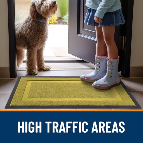 Front Door Mat Outside 47x32 (Lime Green / 47" x 32")