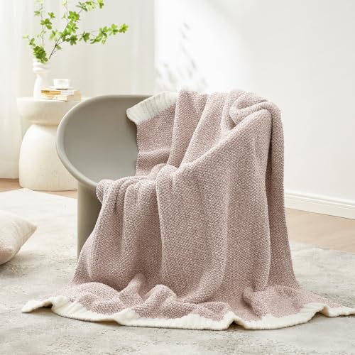 Heather Taupe Throw Blanket for Couch (Heather Taupe / Throw-XL (50"x70"))
