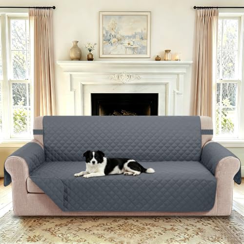 Reversible 4 Seater Sofa Cover (Dark Blue/Dark Blue / Sofa Xxl - Xxl Large (91"))