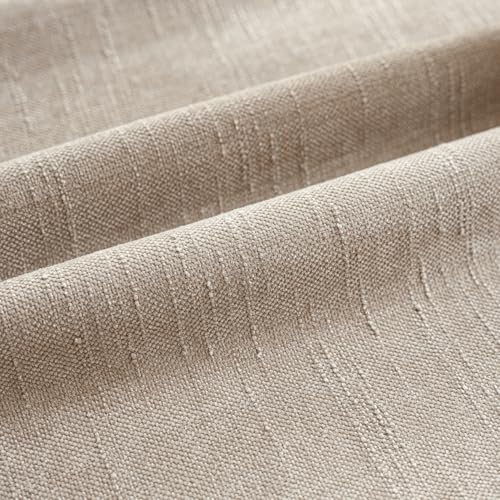 Solid Textured Chenille Throw Pillow Covers 24x24 (24" x 24" (Pack of 2) / Irish Cream)
