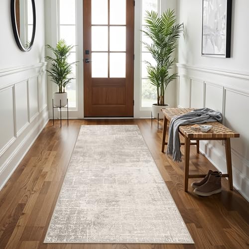 3x6 Washable Hallway Runner Rug (3' x 6' (Rectangular) / Beige/Cream)