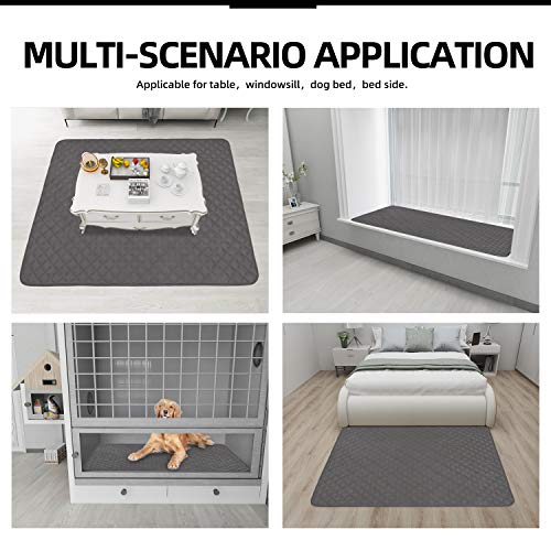 Sectional Couch Covers for Dogs L Shape Sofa Cover Reversible Sofa Slipcover Chaise Lounge Cover Furniture Protector Cover for Pets Dog Cat (42" x 68" / Gray/Gray)