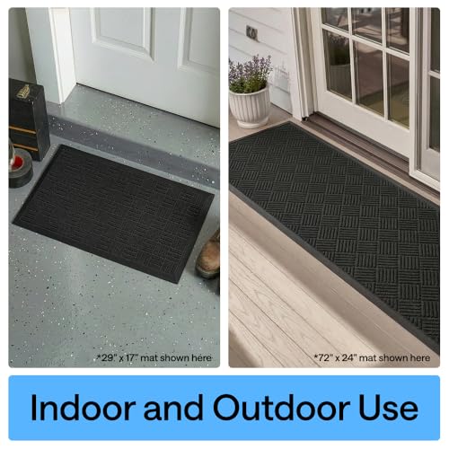 WeatherMAX Door Mat (Black Maze / 29" x 17")
