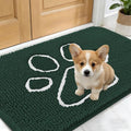 Dog Door Mat for Muddy Paws 24x16 (Blackish Green / 24" X 16")
