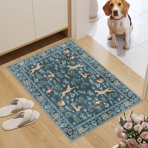 2x3 Entryway Rug (Blue (Animal) / 2' x 3' (Rectangular))