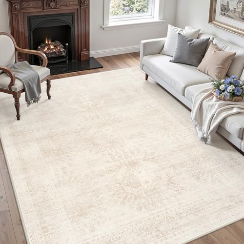 6x9 Area Rugs Living Room (Beige / 6' x 9' (Rectangular))