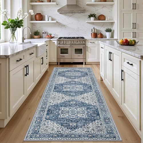 Hallway Runner Rug (Blue / 2'6" x 8' (Runner))