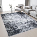 Area Rug Living Room (Dark Black / 4' x 6' (Rectangular))