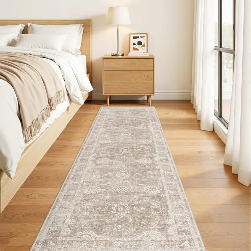 Rug Runner for Hallway 2.5x8 (Brown/Sand / 2'6" x 8' (Runner))