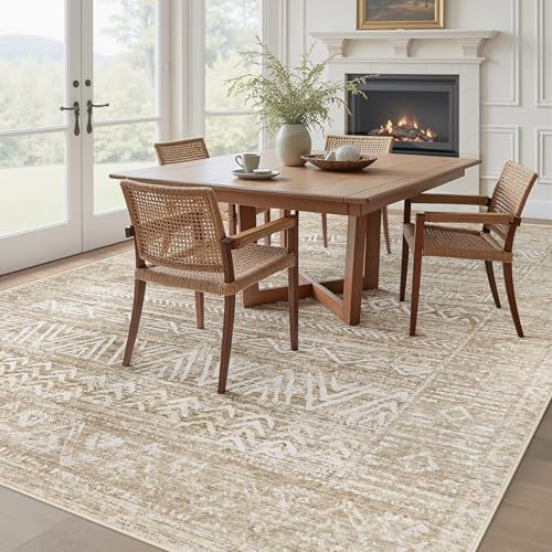 Living Room Rugs 8x10 (Light Brown / 8' x 10' (Rectangular))