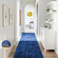 Blue Runner Rug for Hallway (6- Blue / 2' x 6' (Rectangular))