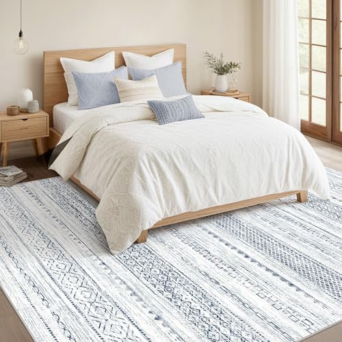 8x10 Area Rugs Living Room (W-blue / 8' X 10' (Rectangular))